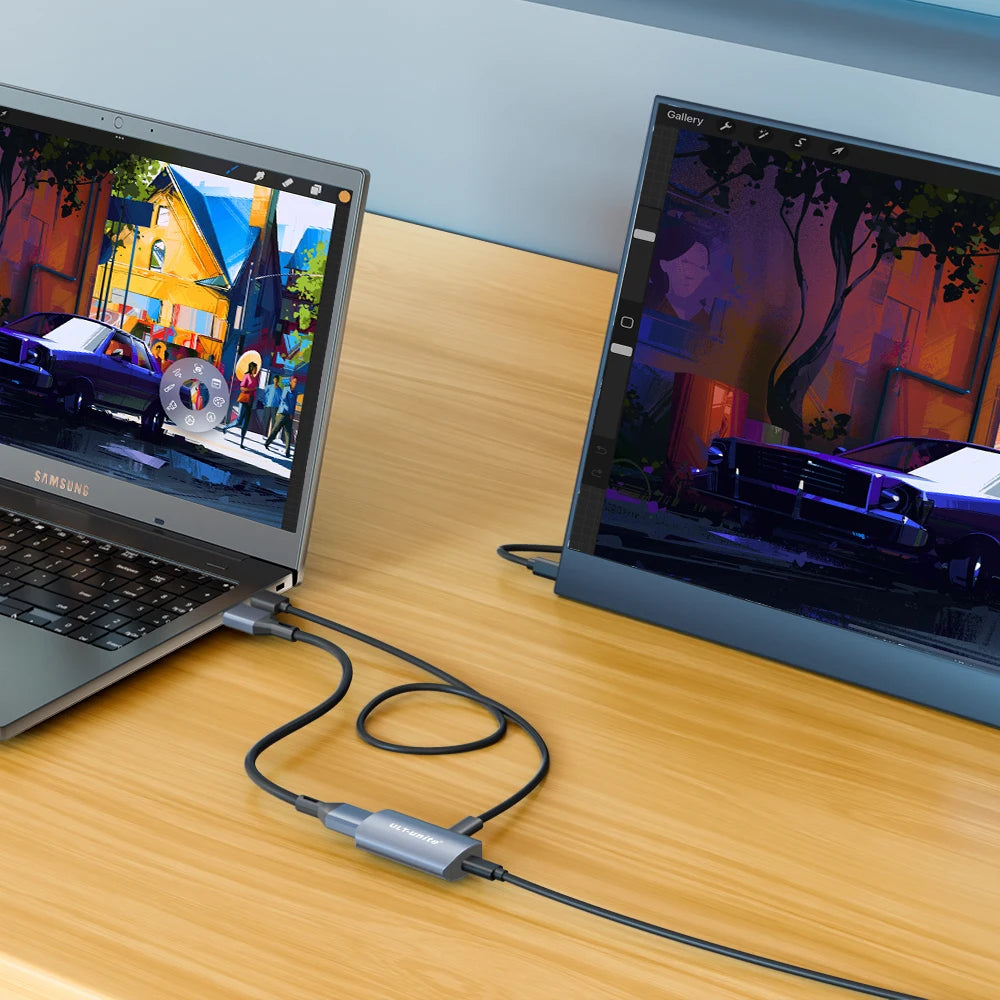 HDMI to Type C Converter 4K60HZ HDMI to USB C Adapter Compatible with RayNeo, XREAL Air, Rokid Air, Switch Base, Steam Deck Base