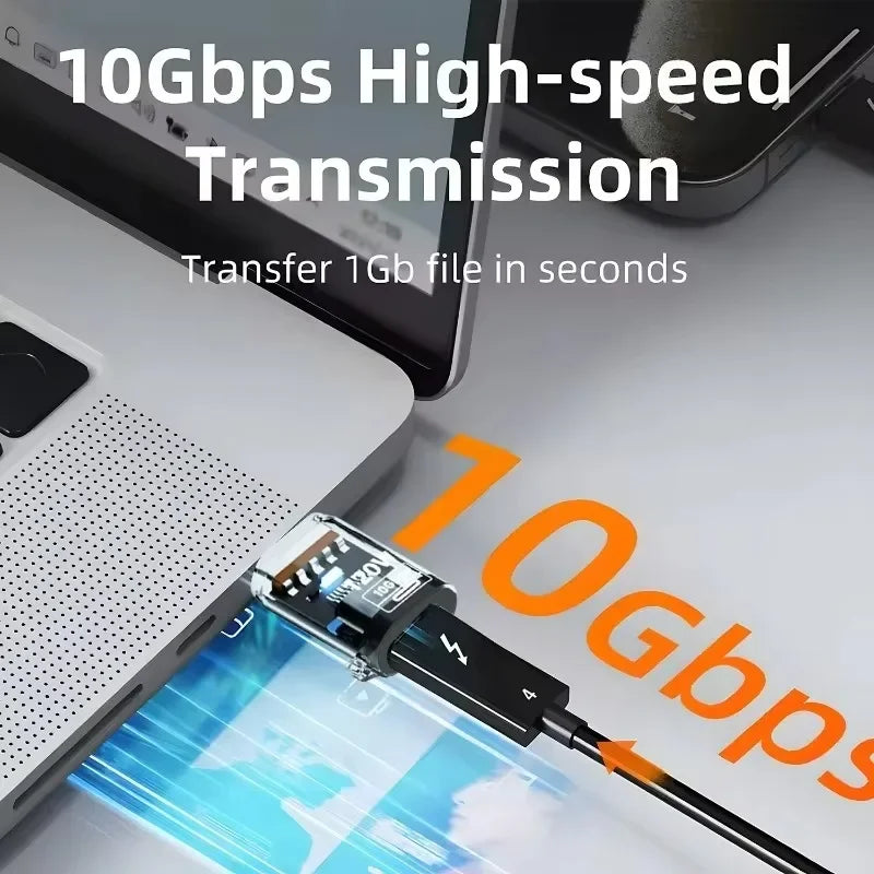 120W USB C OTG Adapter USB To Type C Data Transfer Charging Adapter 10Gbps USB Female To Type C Male Connector for IPhone 16 15