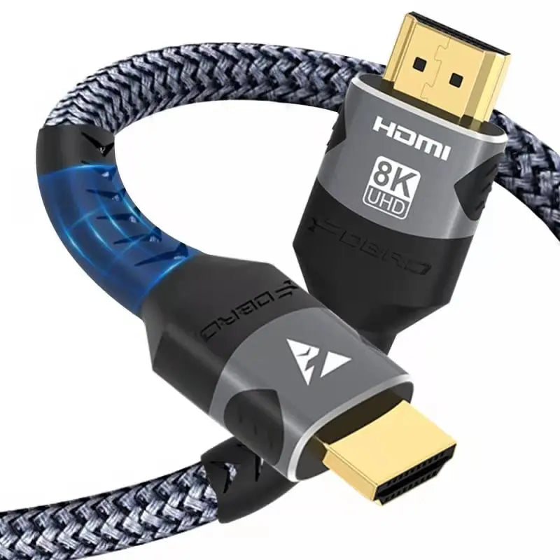 8K HDMI Cable 2.1 48Gbps  High Speed HDMI Braided Cord-4K@120Hz 8K@60Hz, DTS:X, HDCP 2.2 & 2.3, HDR 10 for Compatible Laptop/PS5