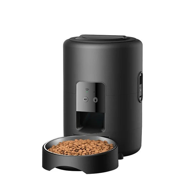 Good Home Portable Automatic Pet Feeder - Convenient and Practical Pet Furniture, Easy Feeding Without Worries and Freeing Hands
